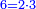 \scriptstyle{\color{blue}{6=2\sdot3}}