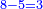 \scriptstyle{\color{blue}{8-5=3}}