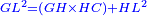 \scriptstyle{\color{blue}{GL^2=\left(GH\times HC\right)+HL^2}}