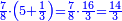 \scriptstyle{\color{blue}{\frac{7}{8}\sdot\left(5+\frac{1}{3}\right)=\frac{7}{8}\sdot\frac{16}{3}=\frac{14}{3}}}