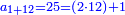 \scriptstyle{\color{blue}{a_{1+12}=25=\left(2\sdot12\right)+1}}