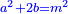 \scriptstyle{\color{blue}{a^2+2b=m^2}}
