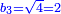 \scriptstyle{\color{blue}{b_3=\sqrt{4}=2}}