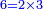 \scriptstyle{\color{blue}{6=2\times3}}