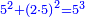 \scriptstyle{\color{blue}{5^2+\left(2\sdot5\right)^2=5^3}}