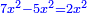 \scriptstyle{\color{blue}{7x^2-5x^2=2x^2}}