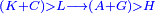 \scriptstyle{\color{blue}{\left(K+C\right)>L\longrightarrow\left(A+G\right)>H}}