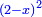 \scriptstyle{\color{blue}{\left(2-x\right)^2}}
